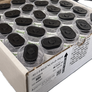 Spore trap cassette for air sampling, Air-O-Cell and Allergenco-D, shown on a laboratory surface.