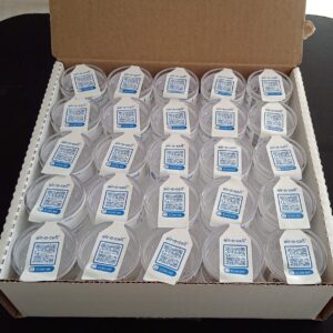 Box of Air-O-Cell spore trap cassettes from Moldlab