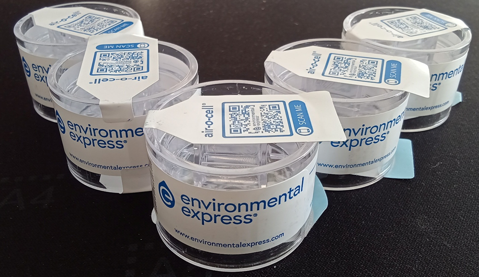 Single-use Air-O-Cell cassettes for non-cultured air samples