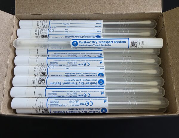 Puritan Transport Swab dry bag of 50 for surface sampling
